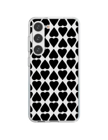 Samsung Galaxy S23 5G Case Heart Black Clear - Project M