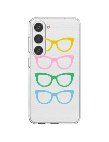 Coque Samsung Galaxy S23 5G Sunglasses Lunettes Soleil Couleur Transparente - Project M