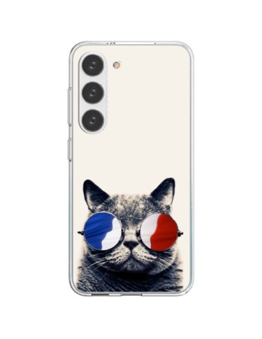 Coque Samsung Galaxy S23 5G Chat à lunettes françaises - Gusto NYC