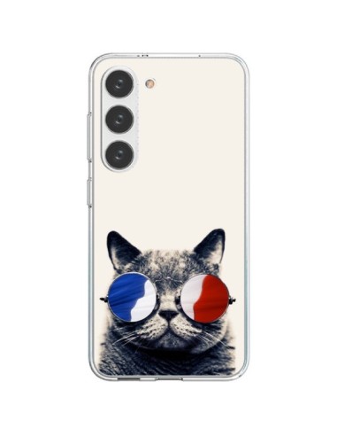 Cover Samsung Galaxy S23 5G Gatto con occhiali - Gusto NYC