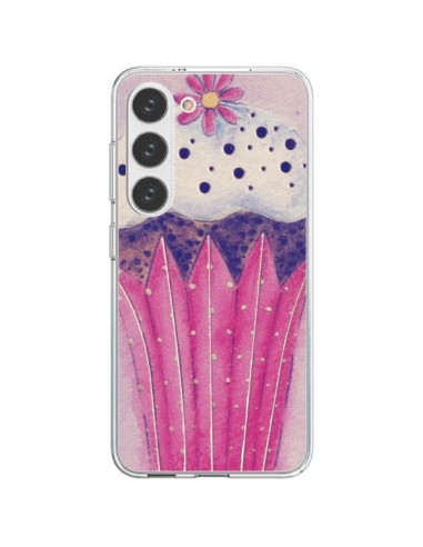 Coque Samsung Galaxy S23 5G Cupcake Rose - Irene Sneddon