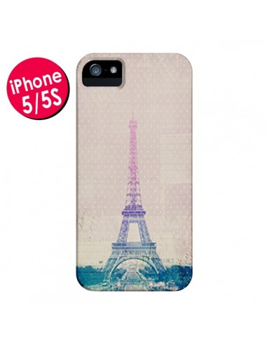 Coque I love Paris Tour Eiffel pour iPhone 5 et 5S - Mary Nesrala