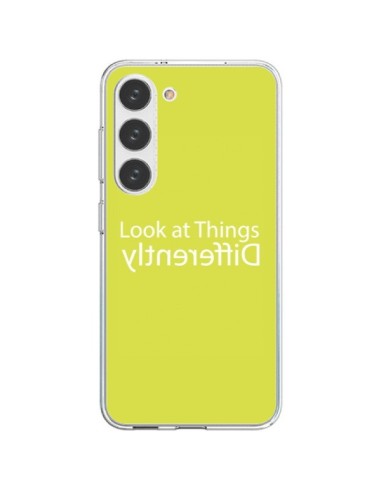 Coque Samsung Galaxy S23 5G Look at Different Things Yellow - Shop Gasoline