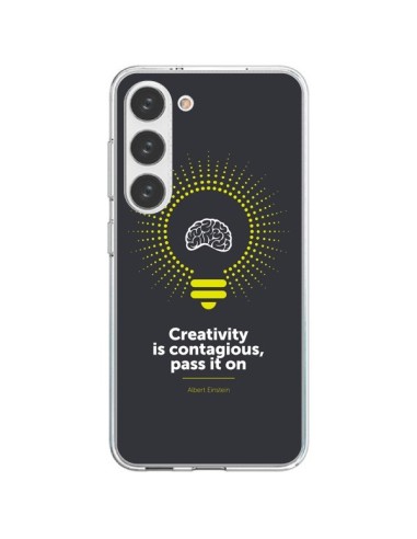 Coque Samsung Galaxy S23 5G Creativity is contagious, Einstein - Shop Gasoline