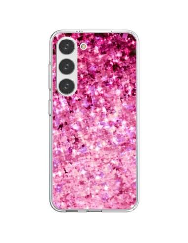 Cover Samsung Galaxy S23 5G Romance Me Paillettes Rosas - Ebi Emporium