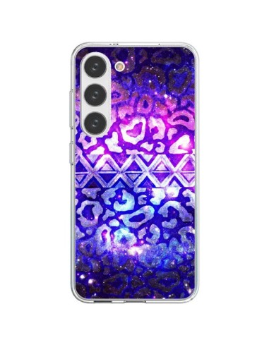 Coque Samsung Galaxy S23 5G Tribal Leopard Galaxy - Ebi Emporium