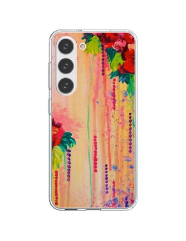 Coque Samsung Galaxy S23 5G Strawberry Confetti Flowers - Ebi Emporium