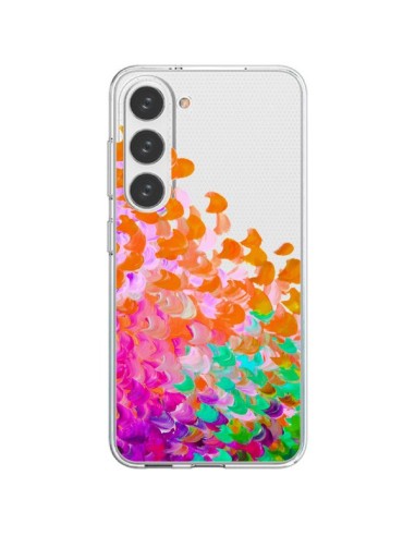 Cover Samsung Galaxy S23 5G Creation in Colore Arancione Trasparente - Ebi Emporium