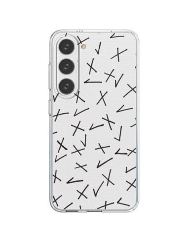 Cover Samsung Galaxy S23 5G Croci Check Trasparente - Ebi Emporium