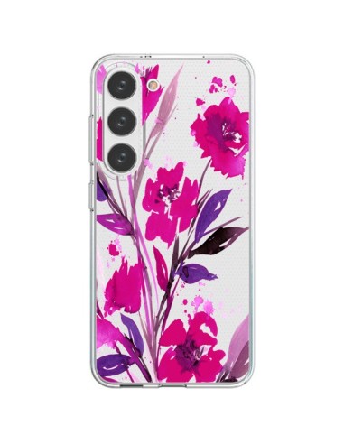 Coque Samsung Galaxy S23 5G Roses Fleur Flower Transparente - Ebi Emporium