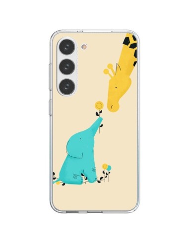 Cover Samsung Galaxy S23 5G Elefante Cucciolo Giraffa - Jay Fleck