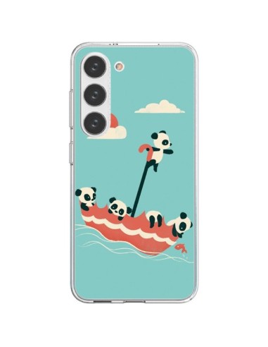 Coque Samsung Galaxy S23 5G Parapluie Flottant Panda - Jay Fleck
