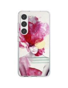 Coque Samsung Galaxy S23 5G Bright Pink Portrait Femme -...