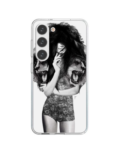 Coque Samsung Galaxy S23 5G Femme Lion - Jenny Liz Rome