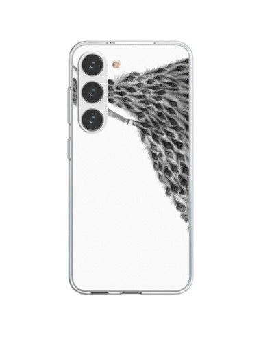 Coque Samsung Galaxy S23 5G Peacock Paon Robe Femme - Jenny Liz Rome