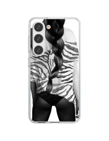 Coque Samsung Galaxy S23 5G Femme Zebre - Jenny Liz Rome