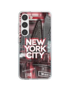 Cover Samsung Galaxy S23 5G New York City Rosso - Javier...