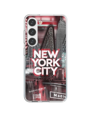 Cover Samsung Galaxy S23 5G New York City Rosso - Javier Martinez