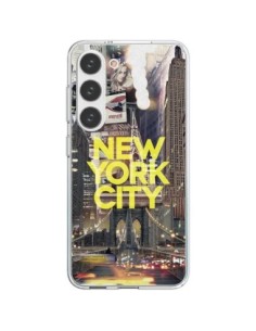 Coque Samsung Galaxy S23 5G New York City Jaune - Javier...