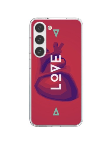 Coque Samsung Galaxy S23 5G Love Coeur Triangle Amour - Javier Martinez
