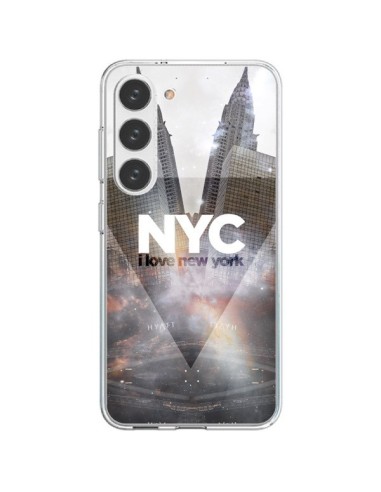 Coque Samsung Galaxy S23 5G I Love New York City Gris - Javier Martinez