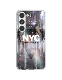 Cover Samsung Galaxy S23 5G I Love New York City Viola -...