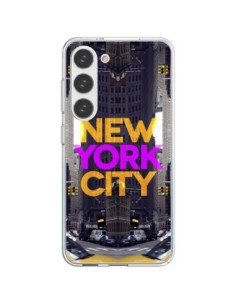 Samsung Galaxy S23 5G Case New York City Orange Purple -...