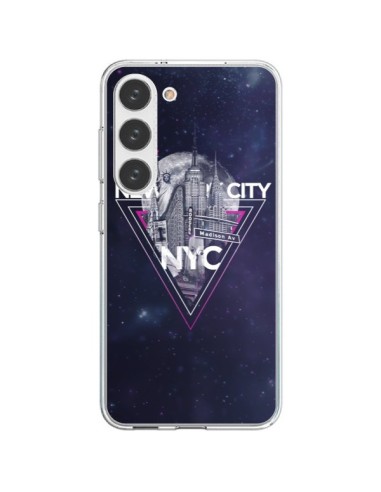 Samsung Galaxy S23 5G Case New York City Triangle Pink - Javier Martinez