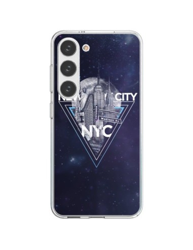 Samsung Galaxy S23 5G Case New York City Triangle Blue - Javier Martinez