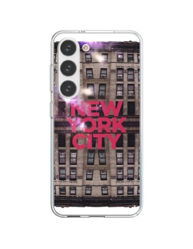 Samsung Galaxy S23 5G Case New York City Skyscrapers Red - Javier Martinez