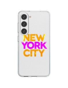 Coque Samsung Galaxy S23 5G New York City NYC Orange Rose...