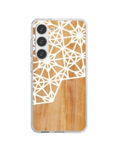 Cover Samsung Galaxy S23 5G Frozen Stars Stelle Legno...