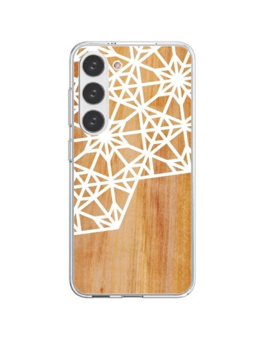 Coque Samsung Galaxy S23 5G Frozen Stars Etoile Bois Azteque Aztec Tribal - Jenny Mhairi