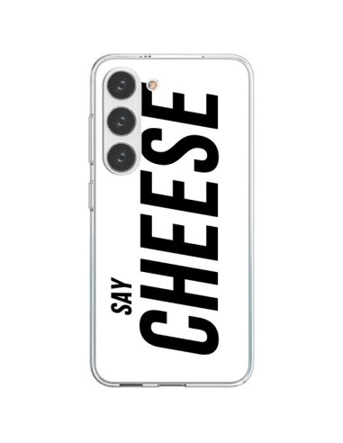 Coque Samsung Galaxy S23 5G Say Cheese Smile Blanc - Jonathan Perez