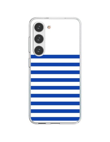 Coque Samsung Galaxy S23 5G Mariniere Bleu - Jonathan Perez