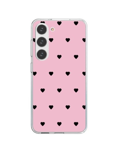 Coque Samsung Galaxy S23 5G Coeurs Roses - Jonathan Perez