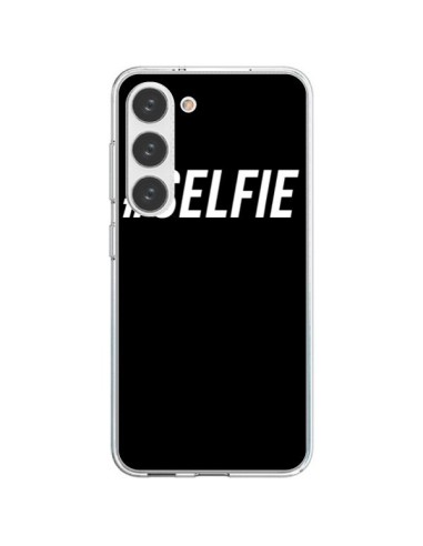 Coque Samsung Galaxy S23 5G Hashtag Selfie Blanc Vertical - Jonathan Perez