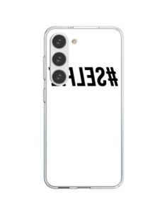 Coque Samsung Galaxy S23 5G Hashtag Selfie Noir Inversé -...