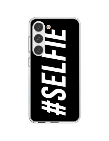 Coque Samsung Galaxy S23 5G Hashtag Selfie Noir Horizontal - Jonathan Perez