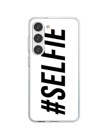 Samsung Galaxy S23 5G Case Hashtag Selfie White Orizzontale - Jonathan Perez