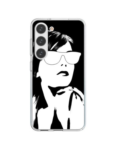 Coque Samsung Galaxy S23 5G Fille Lunettes Blanches - Jonathan Perez