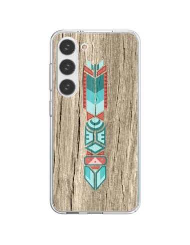Cover Samsung Galaxy S23 5G Totem Tribal Azteco Legno Wood - Jonathan Perez