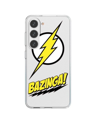 Coque Samsung Galaxy S23 5G Bazinga Sheldon The Big Bang Thoery Transparente - Jonathan Perez