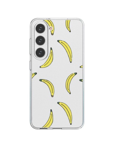 Cover Samsung Galaxy S23 5G Banana Frutta Trasparente - Dricia Do