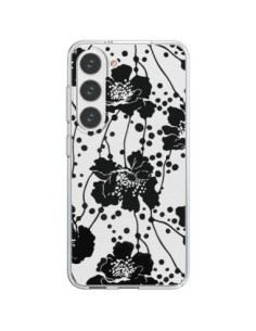 Cover Samsung Galaxy S23 5G Fiori Neros Trasparente -...