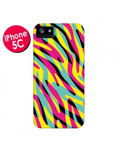 Coque In the wild arc en ciel pour iPhone 5C - Mary Nesrala