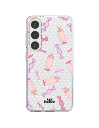 Coque Samsung Galaxy S23 5G Candy Bonbons Transparente - kateillustrate