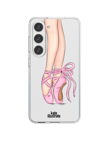 Cover Samsung Galaxy S23 5G Ballerina Danza Trasparente - kateillustrate