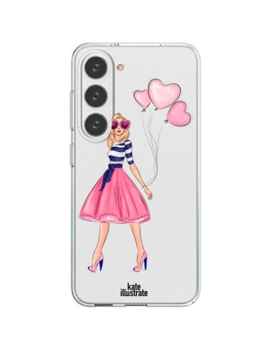 Coque Samsung Galaxy S23 5G Legally Blonde Love Transparente - kateillustrate