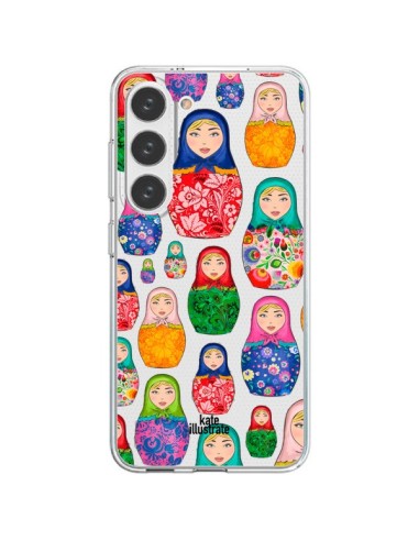 Coque Samsung Galaxy S23 5G Matryoshka Dolls Poupées Russes Transparente - kateillustrate